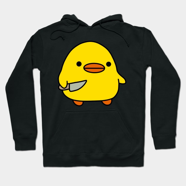 duck with knife | kawaii duck | knife duck Hoodie by smileyfriend